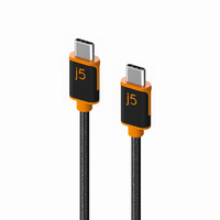 j5 create USB-C to USB-C PD60W対応 充電&データ通信ケーブル(1．8m) JUCX24 ブラック JUCX24