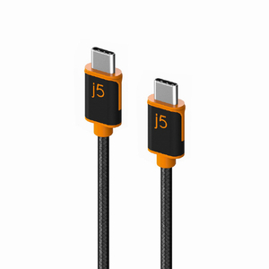 j5 create USB-C to USB-C PD60W対応 充電&データ通信ケーブル(1．8m) JUCX24 ブラック JUCX24-イメージ1