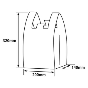 パックスタイル バイオマス弁当用 レジ袋30 小 乳白 100枚 FC257SH-00629745-イメージ4