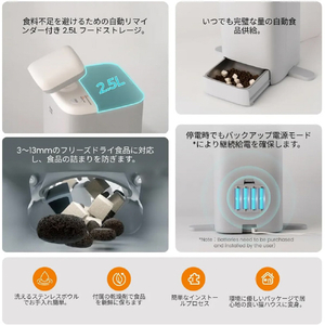 ユアーショップ O Sitter AIカメラ ペット用自動給餌器 HHOLOVE CT-CMWOS-イメージ5
