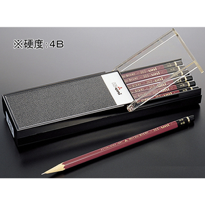 三菱鉛筆 ハイユニ 4B 12本入 F015902-HU4B-イメージ1