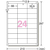 エーワン ラベルシール(プリンタ兼用) A4判 24面 100シート(2400片)入り 31399-イメージ2