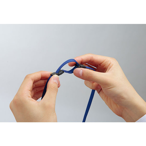 コクヨ 吊下ひも 青 幅8mm×長さ約90cm 10個 FC02856-ﾅﾌ-L6NB-イメージ4