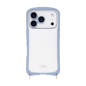NATURAL　design iPhone17 Pro用 背面型ケース I．COLOR スカイブルー IP25-63P-ICSH02-イメージ1