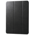 エレコム 13インチiPad Air(M3/M2) フラップケース 薄型軽量 背面クリア 2アングル ブラック TB-A25XWVBK