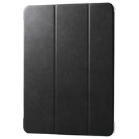 エレコム 13インチiPad Air(M3/M2) フラップケース 薄型軽量 背面クリア 2アングル ブラック TB-A25XWVBK