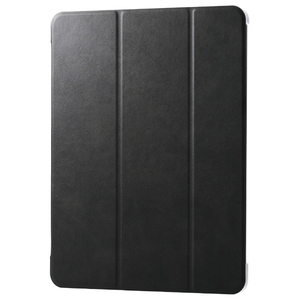 エレコム 13インチiPad Air(M3/M2) フラップケース 薄型軽量 背面クリア 2アングル ブラック TB-A25XWVBK-イメージ1