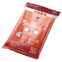 エレコム 汚れ落とし 強力ウェットクリーニングティッシュ 20枚・厚手大判 WC-JU20LPN2
