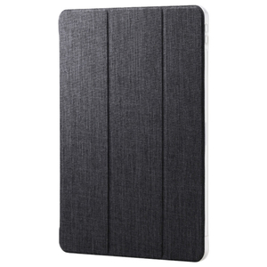 エレコム 13インチiPad Air(M3/M2)用フラップケース 薄型軽量 ファブリック 背面クリア ブラック TB-A25XWVCBK-イメージ1
