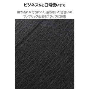 エレコム 13インチiPad Air(M3/M2)用フラップケース 薄型軽量 ファブリック 背面クリア ブラック TB-A25XWVCBK-イメージ4