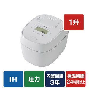 パナソニック 可変圧力IH炊飯ジャー(1升炊き) ホワイト SR-N518D-W パナソニック 可変圧力IH炊飯ジャー(1升炊き) ホワイト SR-N518D-W