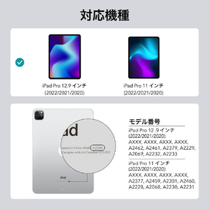 ESR iPad Pro 12．9(第6/5/4世代)/11インチ(第4/3/2世代)用カメラレンズプロテクター(2枚入り) ESR221-イメージ2