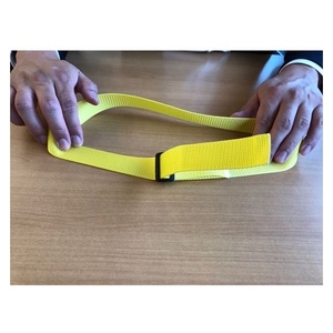 トラスコ中山 TRUSCO 平ベルト用金具 ベルト幅38mm 10個入 縦45×横24 10個ブラック384524 FC306FV-8552512-イメージ3