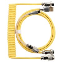 GRAPHT ライティング コイルケーブル USB TypeC-A イエロー TGR021-CA-YE