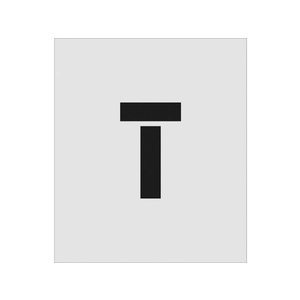 アイマーク ステンシル T 文字サイズ150×95mm FC868JC-8186137-イメージ1