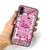 Dparks iPhone XS/X用ケース ブラックケース FLAMINGO SQUARE ピンク DS10400I8-イメージ2