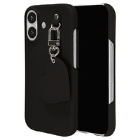 ラスタバナナ iPhone17用ILBE キーリングハンガー付きPCケース ブラック 8976IP5APCBK