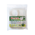 大和物産 エコペーパーワンプレート 角仕切付 4枚入 FCJ121E
