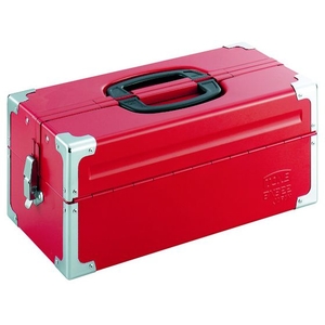 ＴＯＮＥ ツールケース(メタル) V形2段式 433×220×195mm レッド FC517AP-3904334-イメージ1