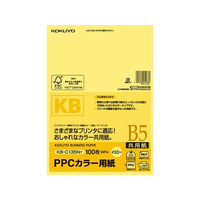 コクヨ PPCカラー用紙 B5 イエロー 100枚入 F805338-KB-C135NY