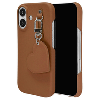 ラスタバナナ iPhone17用ILBE キーリングハンガー付きPCケース ブラウン 8977IP5APCBR