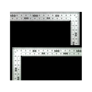 シンワ測定 曲尺ステン30cm厚手広巾表裏cm目盛 FC884JK-7951361-イメージ2