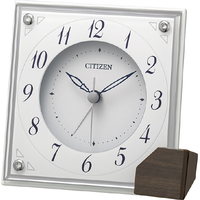 リズム時計 置時計 CITIZEN 白 8RG625-003