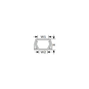 トラスコ ＰＶＣモール　１号　グレー　テープ無 使用温度範囲：-20℃～50℃ JD1-GY-イメージ2
