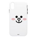 LINE FRIENDS iPhone XR用ケース DUAL GUARD フェイス コニー KCL-DFA006