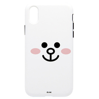 LINE FRIENDS iPhone XR用ケース DUAL GUARD フェイス コニー KCL-DFA006