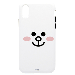LINE FRIENDS iPhone XR用ケース DUAL GUARD フェイス コニー KCL-DFA006-イメージ1