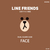 LINE FRIENDS iPhone XR用ケース DUAL GUARD フェイス コニー KCL-DFA006-イメージ3