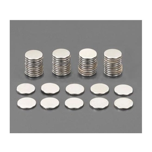 エスコ マグネット50個 粘着付 N極 φ9.5×0.75mm FCV9099-EA781EE-32-イメージ1