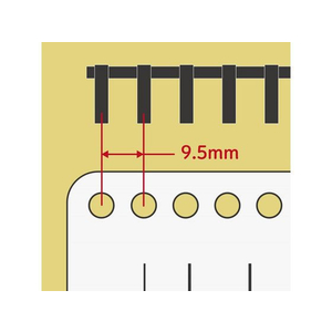 カール事務器 ルーズリング 10mm ブラック 6本入 FCU3408-LR-10-K-イメージ8