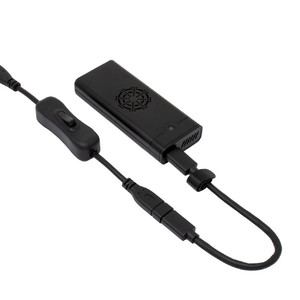 アイネックス PD100W対応 USB3．2Gen1 Type-C 電源スイッチケーブル(20cm) ブラック U31CC-MF02P10S-イメージ3