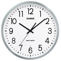 カシオ 壁掛タイプ電波時計 ｼﾙﾊﾞｰ IQ-2100J-8JF