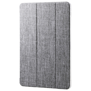 エレコム 13インチiPad Air(M3/M2)用フラップケース 薄型軽量 ファブリック 背面クリア グレー TB-A25XWVCGY-イメージ1