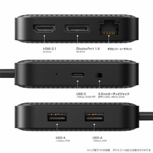 Hyper HyperDrive USB4 モバイルドック ブラック HP-HD583-イメージ4
