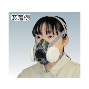 重松製作所 シゲマツ/取替え式防じんマスク M／L/DR80SL4N(M/L) FC498EH4223578-イメージ3