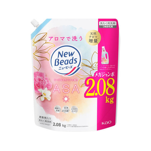 KAO ニュービーズ ローズ&マグノリアの香り つめかえ用 2080g FCK859B-イメージ1