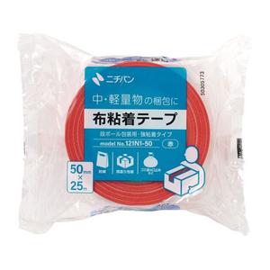 ニチバン 布粘着テープ 50mm×25m 赤 FC575YN-121N1-50-イメージ2