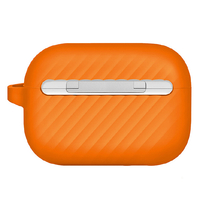 AirPods本体 第二世代　オレンジケース Amazon | ZENIX DESIGN TECH airpods pro2 用 ケース カラビナ