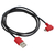 アイネックス 2．4A対応 USB充電ケーブル A - Micro-B L型 両端リバーシブル(1m) ブラック USB-146R-イメージ1