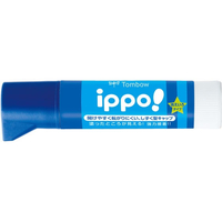 トンボ鉛筆 ippo!固形のり(消えいろ) 10g ブルー F907558PT-TCIM01