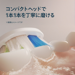 ソニッケア Wc ホワイトプラスコンパクト ブラシヘッド3本組 ホワイト HX6073/14-イメージ5