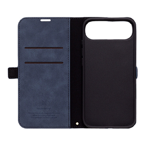 NATURAL　design iPhone Air用 手帳型ケース STYLE NATURAL ブルー IP25-66-VS07-イメージ3