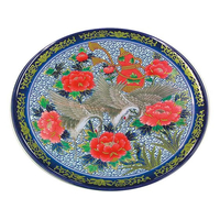 ニシキ プラ容器 高台皿 5枚入 尺1 紺 有田 FC379LX-8178800