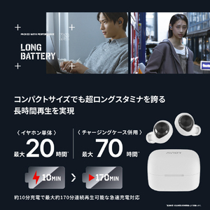 AVIOT トゥルーワイヤレスイヤホン ブラック TE-A1-BK-イメージ9