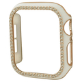 GAACAL Apple Watch Series 4-6/SE1-2 [44mm]用スワロフスキーフレーム ホワイト×ゴールド W00065WG4