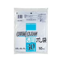 ケミカルジャパン 透明ポリ袋 30L 10枚 FC313RK-CC-30N